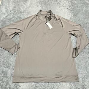 Southern Seam Shirt Mens XL Gray Quarter Zip Golf Performance Long Sleeve